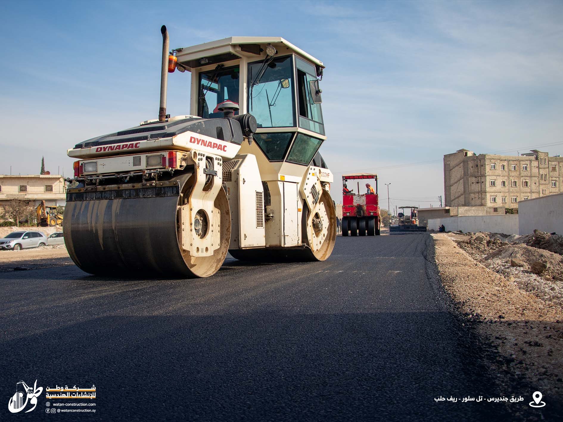 Asphalting of the Jenderes-Tel Salour road by Watan Company (11)