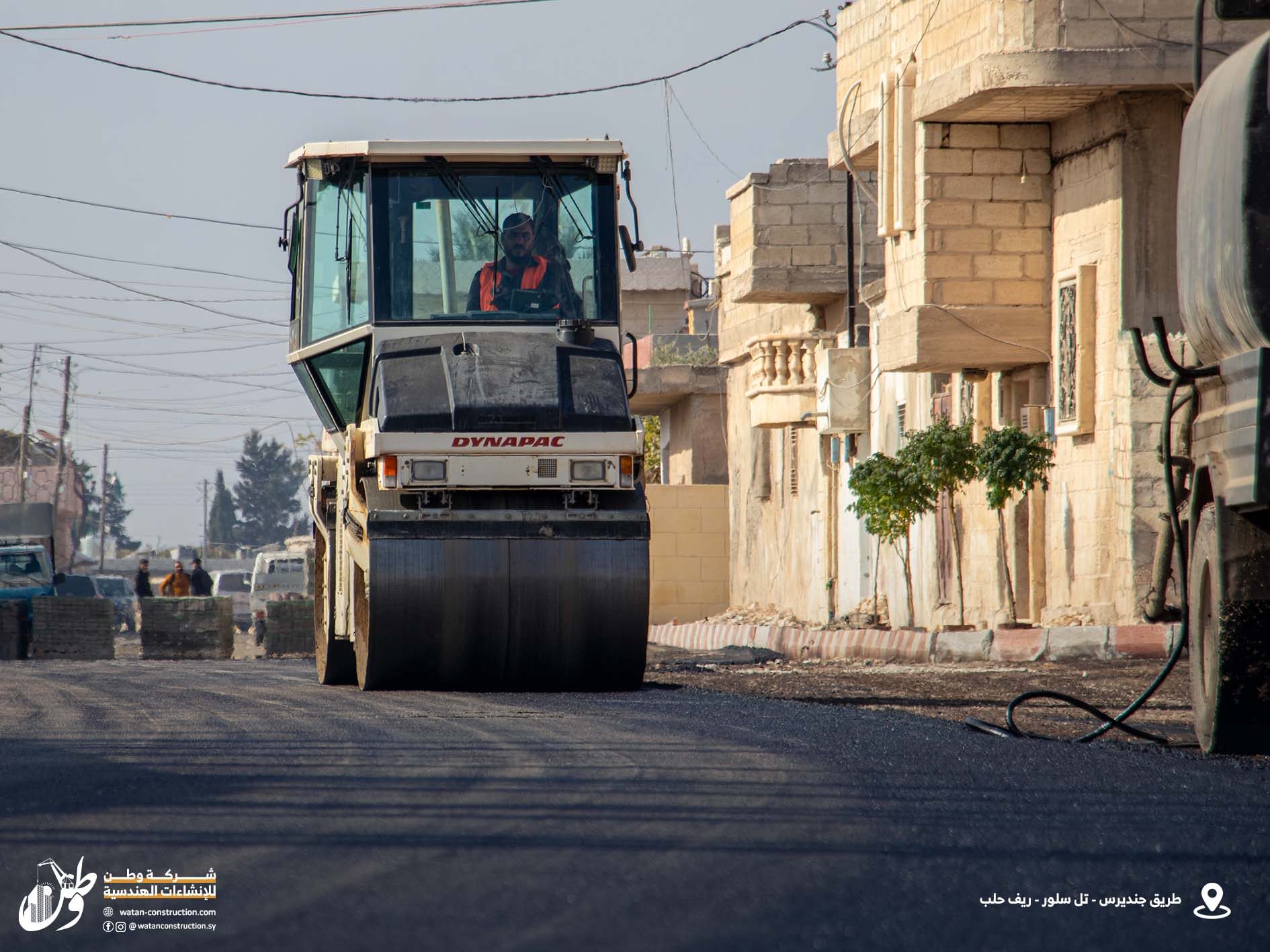 Asphalting of the Jenderes-Tel Salour road by Watan Company (12)