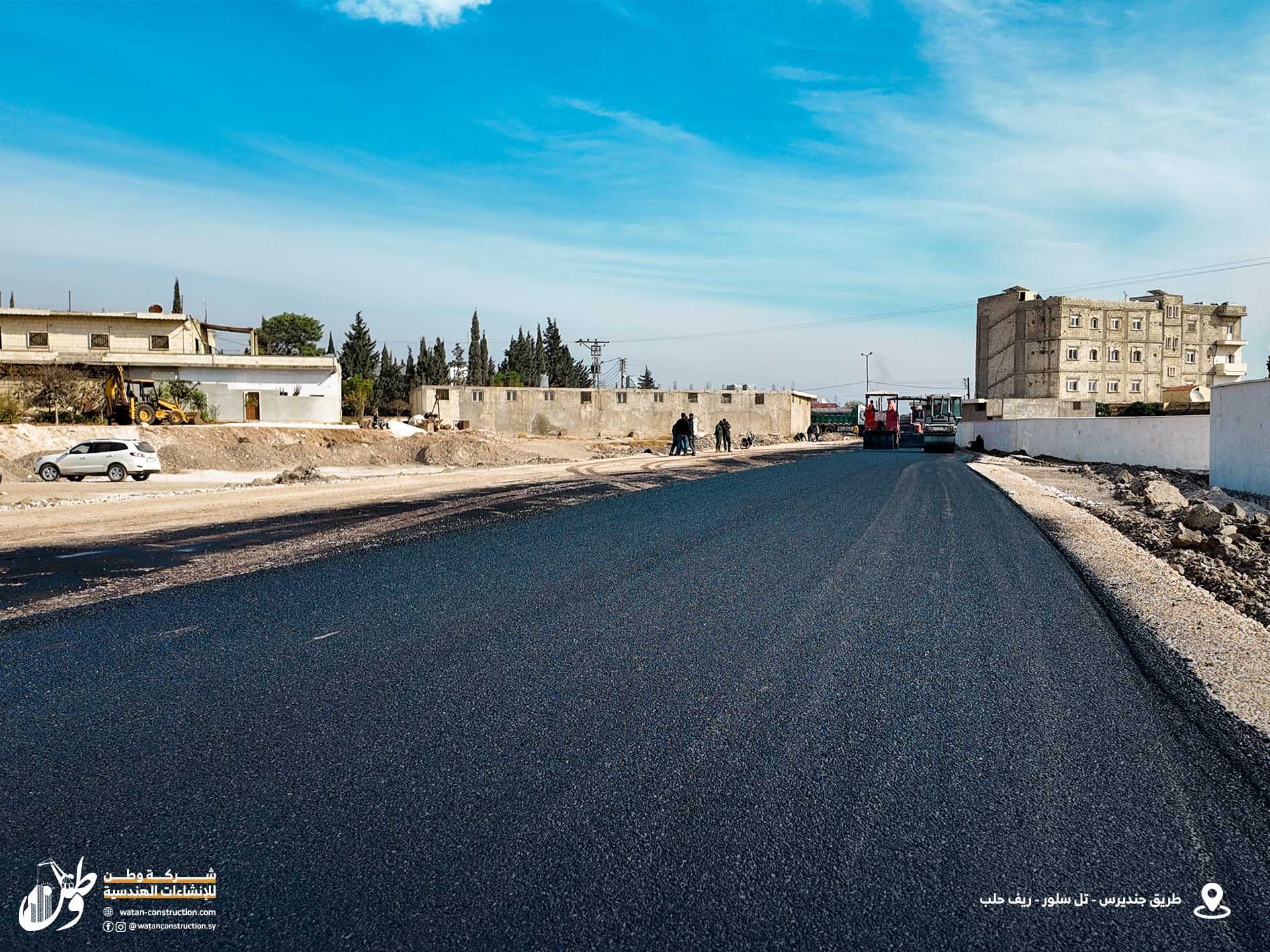 Asphalting of the Jenderes-Tel Salour road by Watan Company (3)