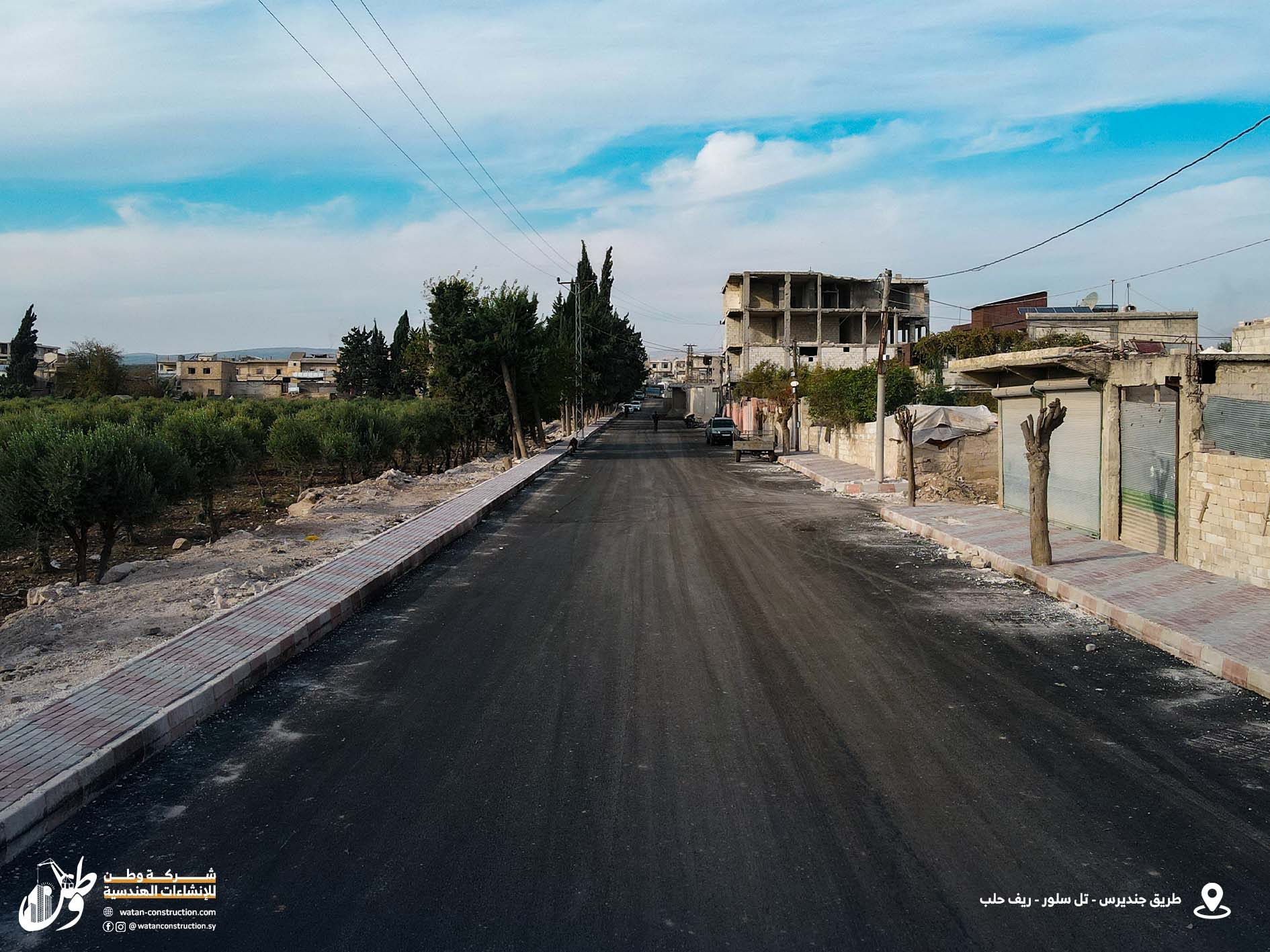 Asphalting of the Jenderes-Tel Salour road by Watan Company (6)