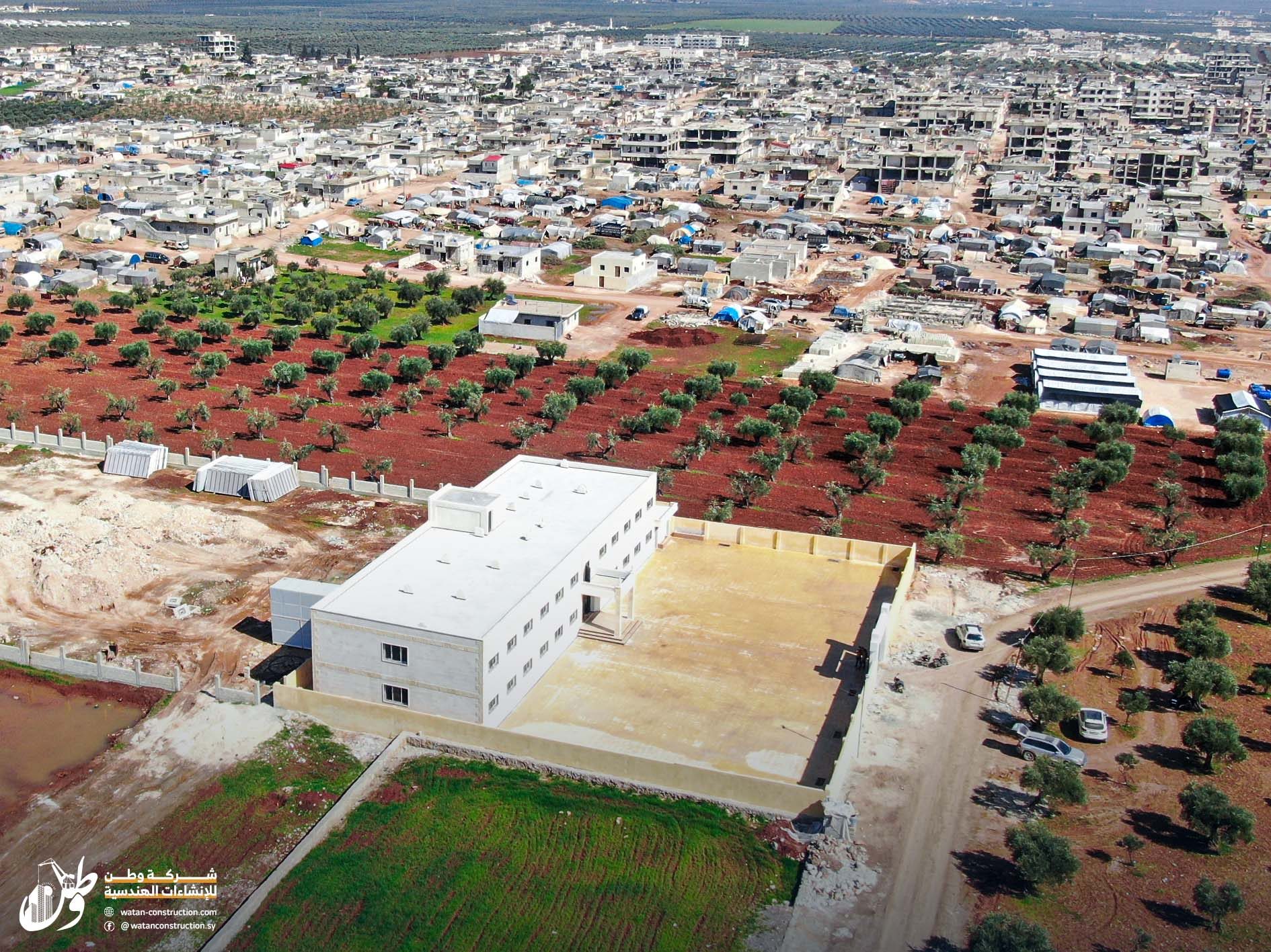 Completion of the construction of Al-Rowad School in Jenderes2