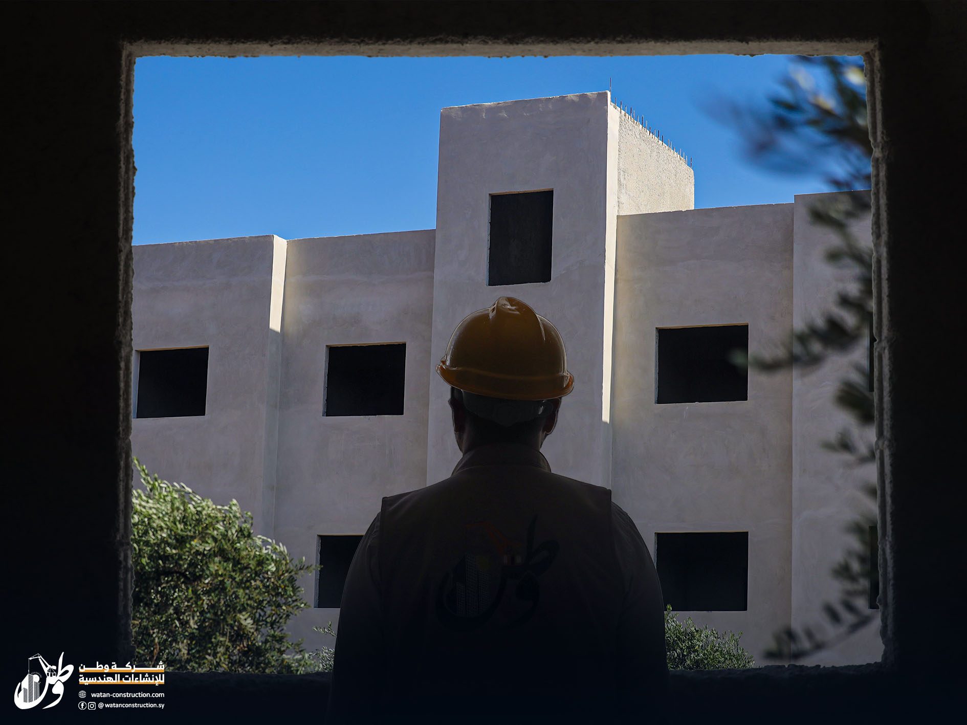 Featured photos before the completion of the project to construct two storey buildings in the city of Jenderes, north of Aleppo (2)