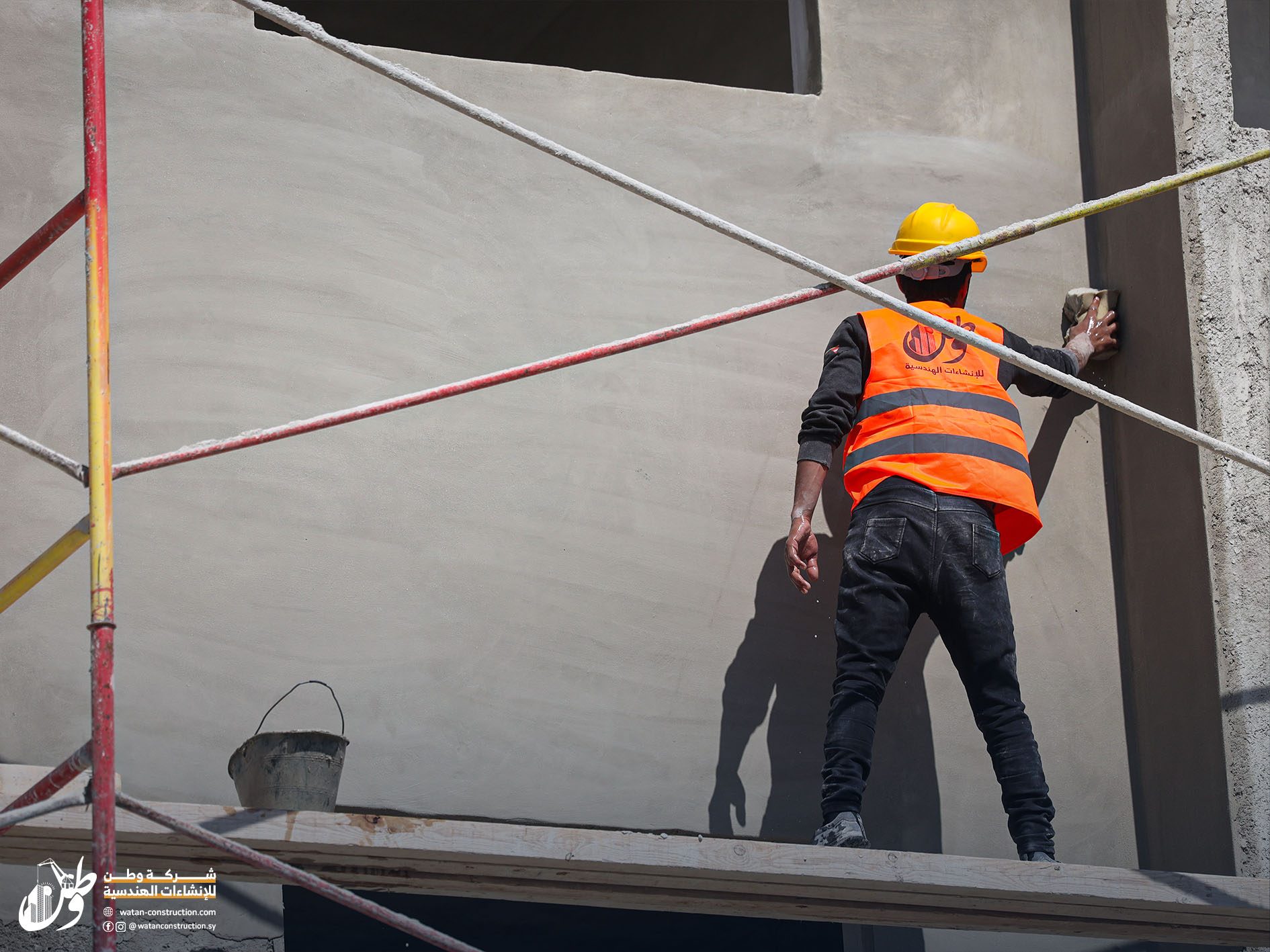 Featured photos before the completion of the project to construct two storey buildings in the city of Jenderes, north of Aleppo (6)