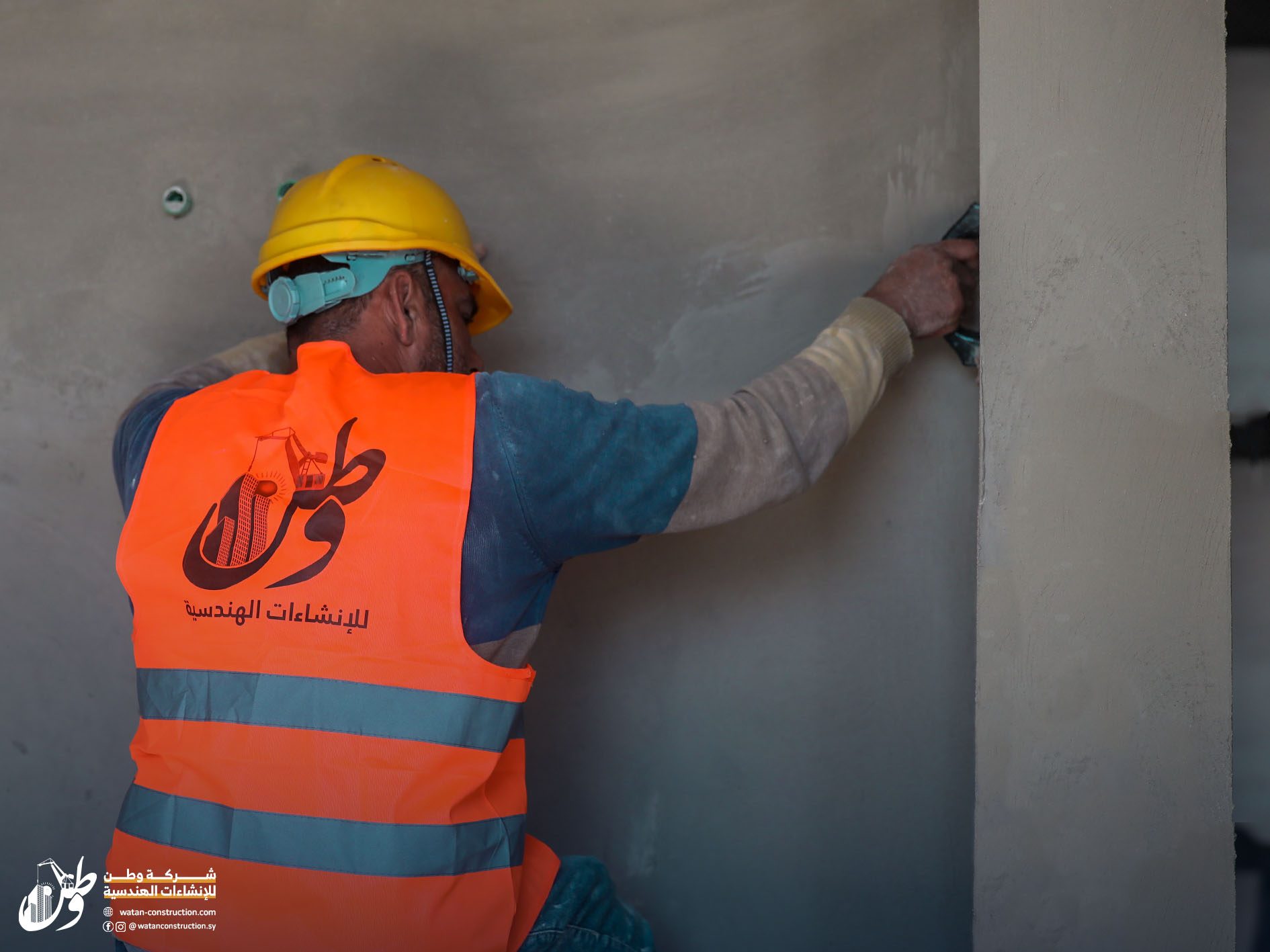 Featured photos before the completion of the project to construct two storey buildings in the city of Jenderes, north of Aleppo (7)