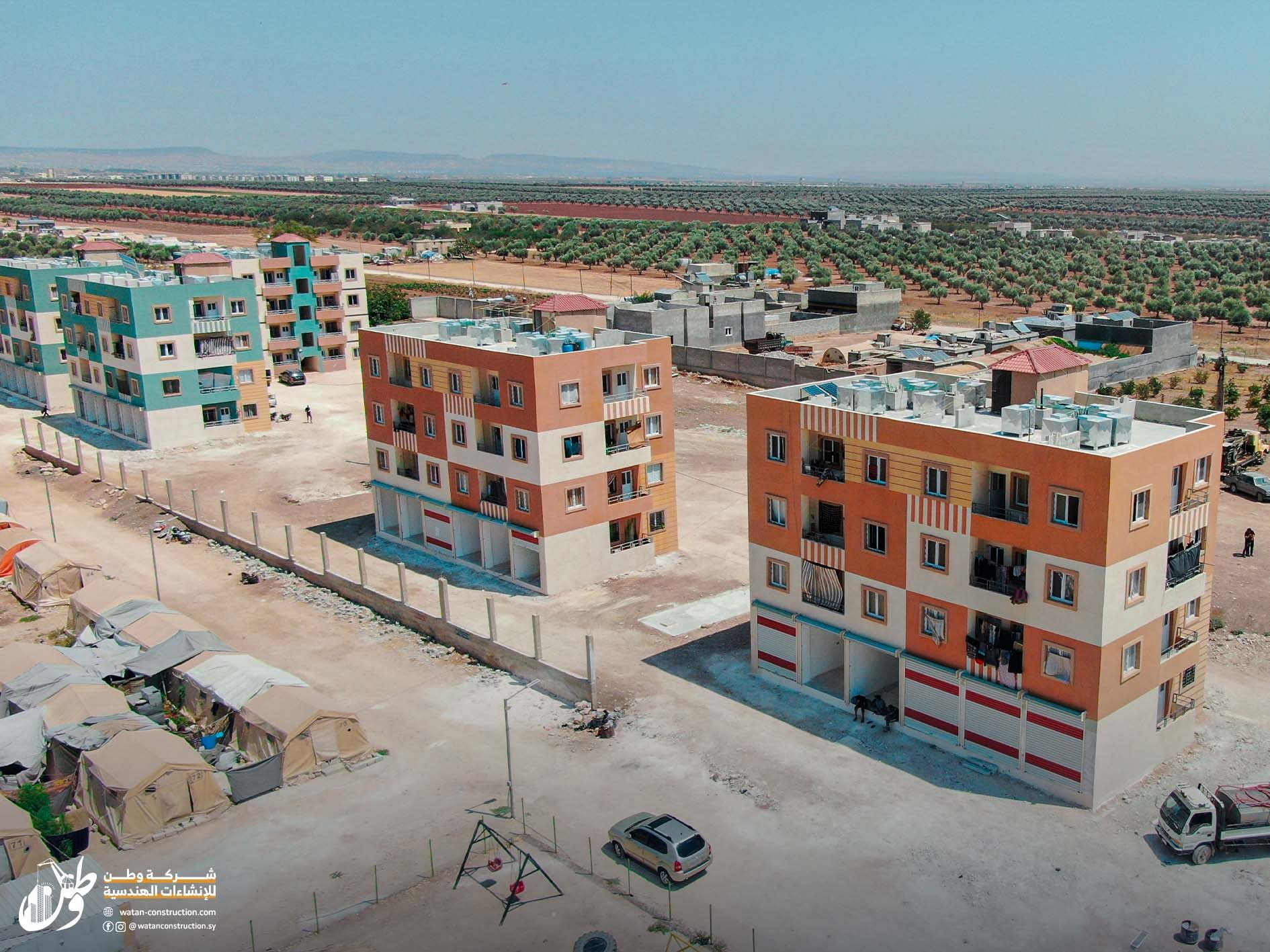 Final photos of the two-storey building project in Azaz city for the benefit of Iqraa Charity Foundation (1)