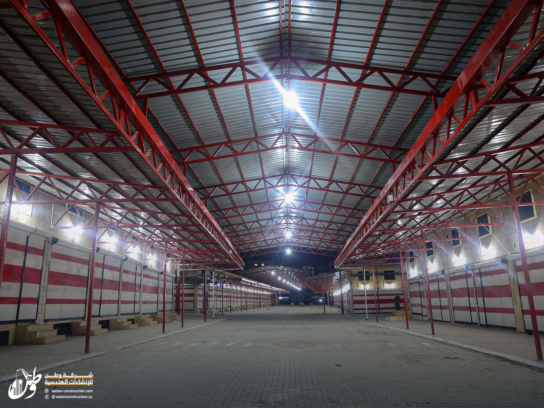 Night photos of the oil and grain market in Afrin4