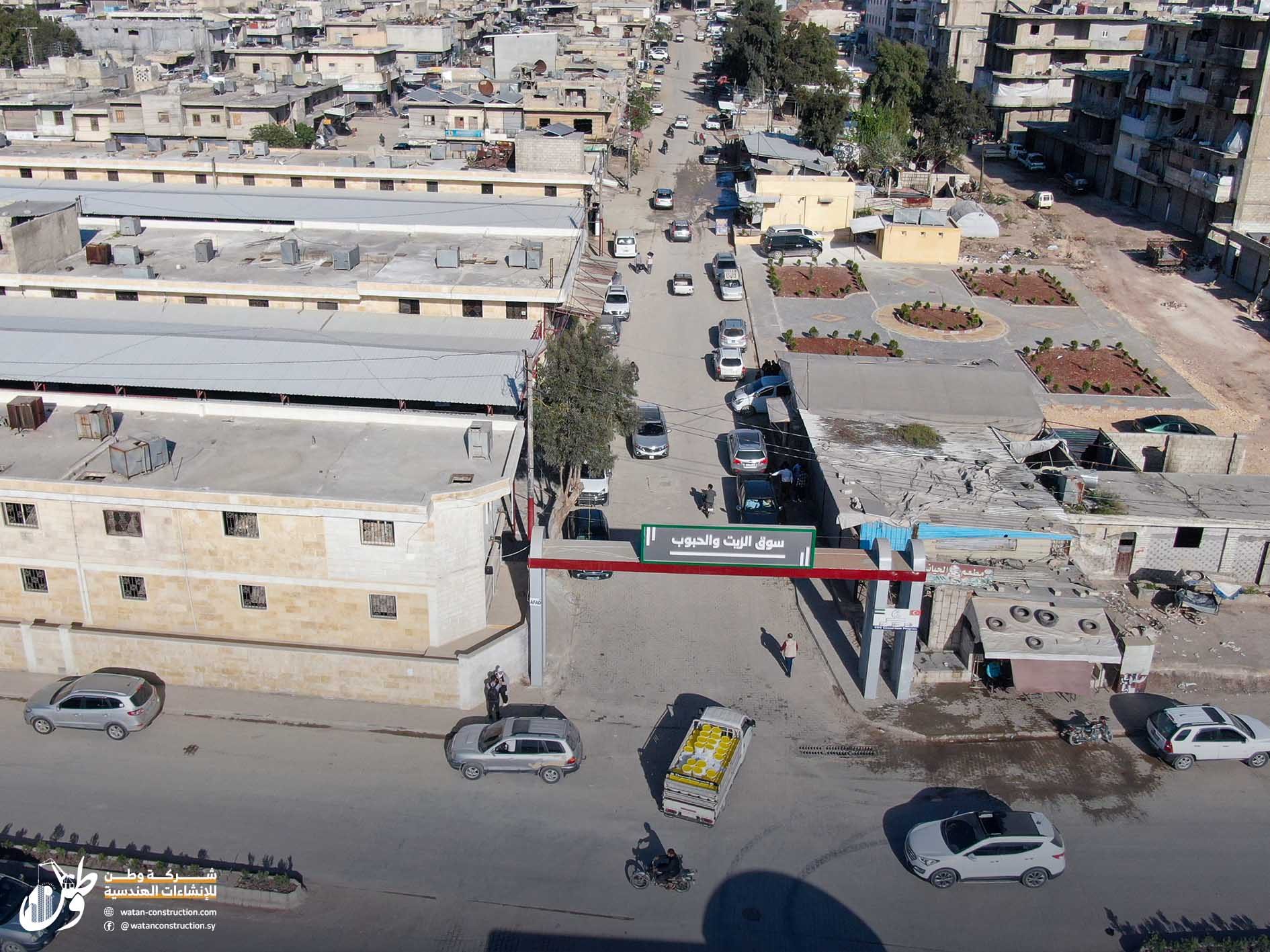 Opening of the oil and grain market in downtown Afrin (5)