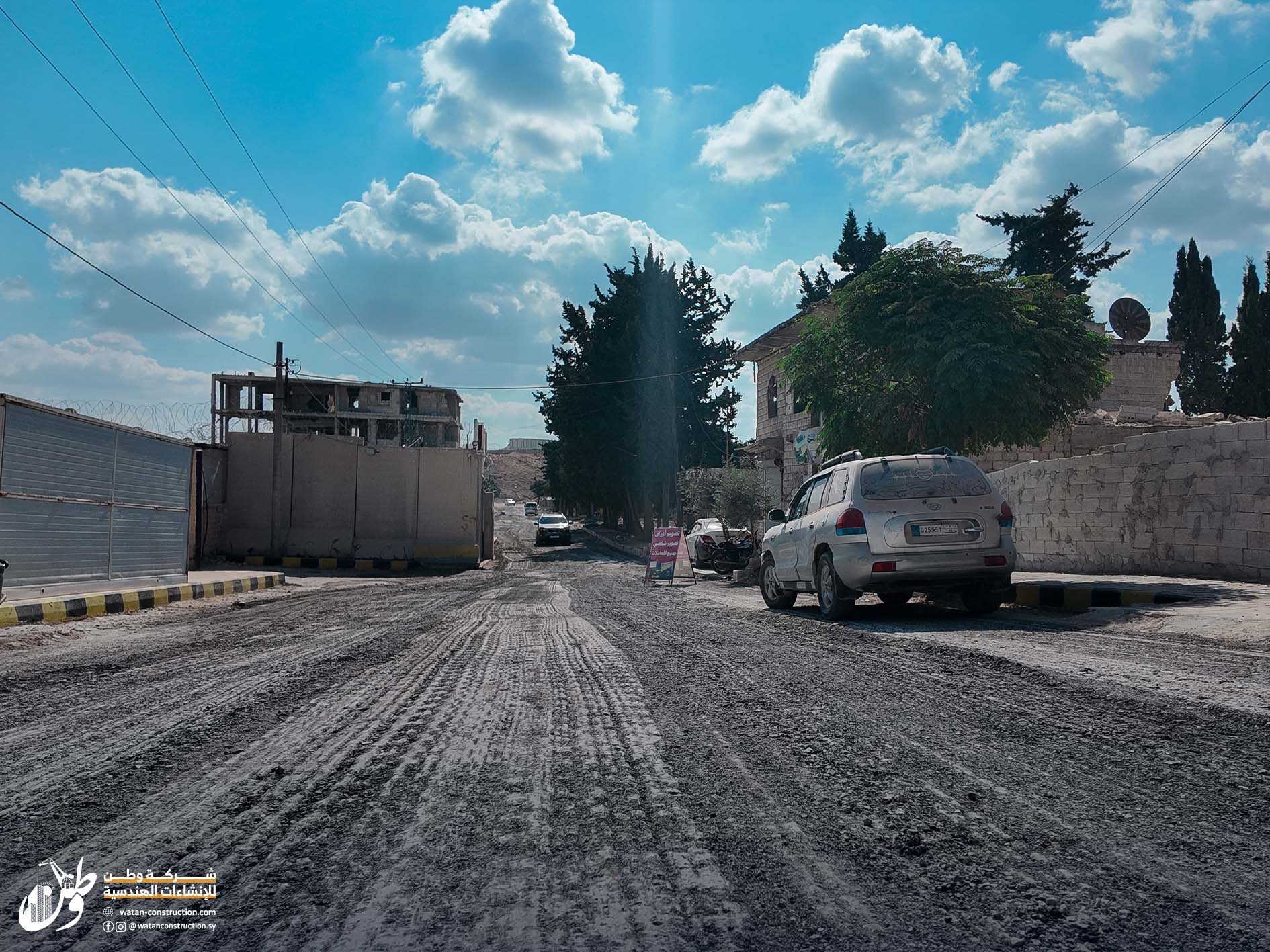 Pictures before the start of the work of Watan Company to pave the road of Jandairis Tal Salour (2)