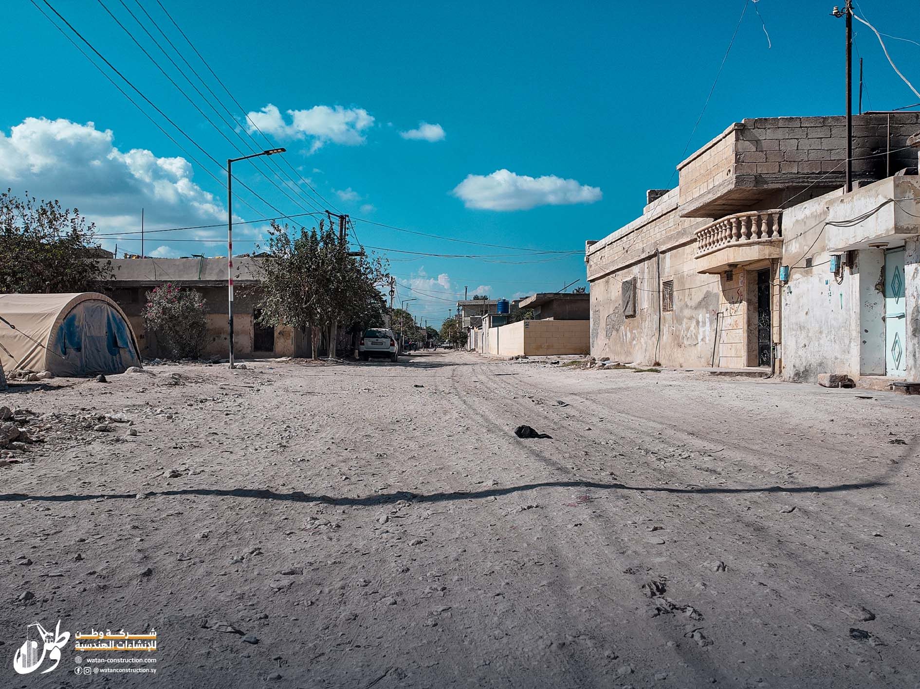 Pictures before the start of the work of Watan Company to pave the road of Jandairis Tal Salour (3)