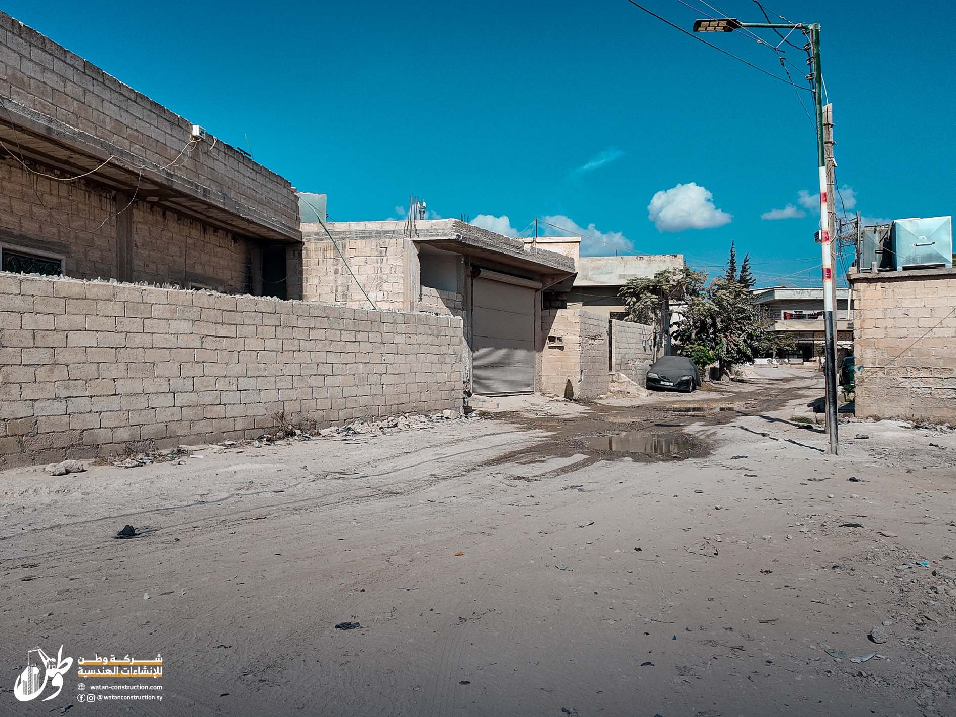 Pictures before the start of the work of Watan Company to pave the road of Jandairis Tal Salour (4)