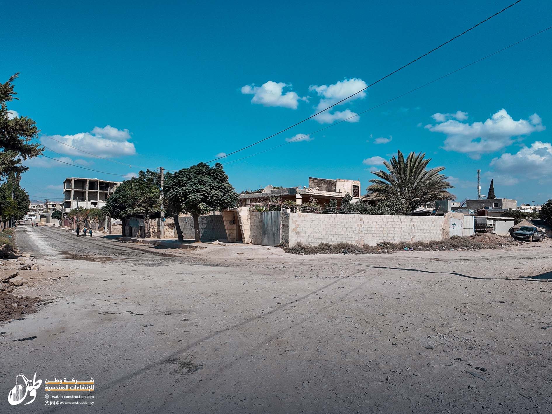 Pictures before the start of the work of Watan Company to pave the road of Jandairis Tal Salour (5)